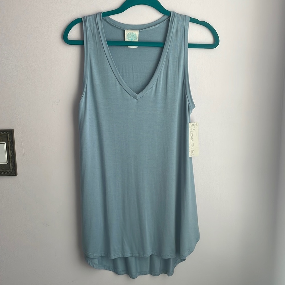 Lizard Thicket Light Blue Tank Top.